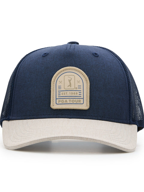 Mesh Back Golf Trucker Cap (Peacoat) 