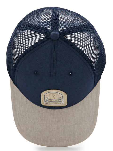Mesh Back Golf Trucker Cap (Peacoat) 