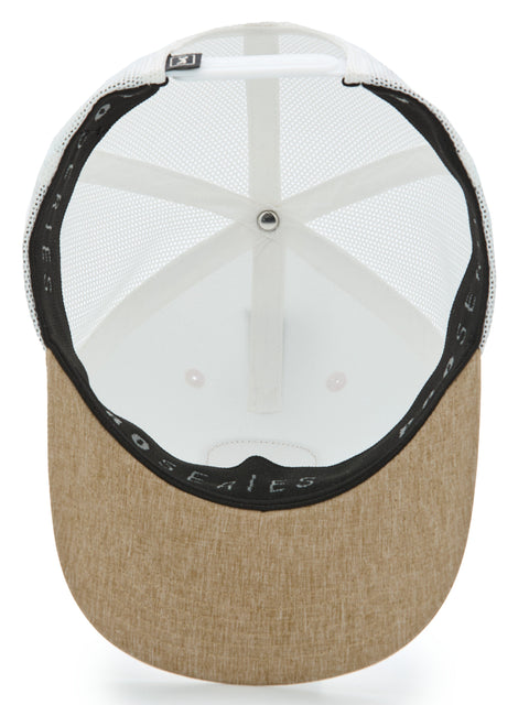Mesh Back Golf Trucker Cap (Bright White) 