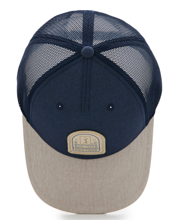 Mesh Back Golf Trucker Cap (Peacoat) 