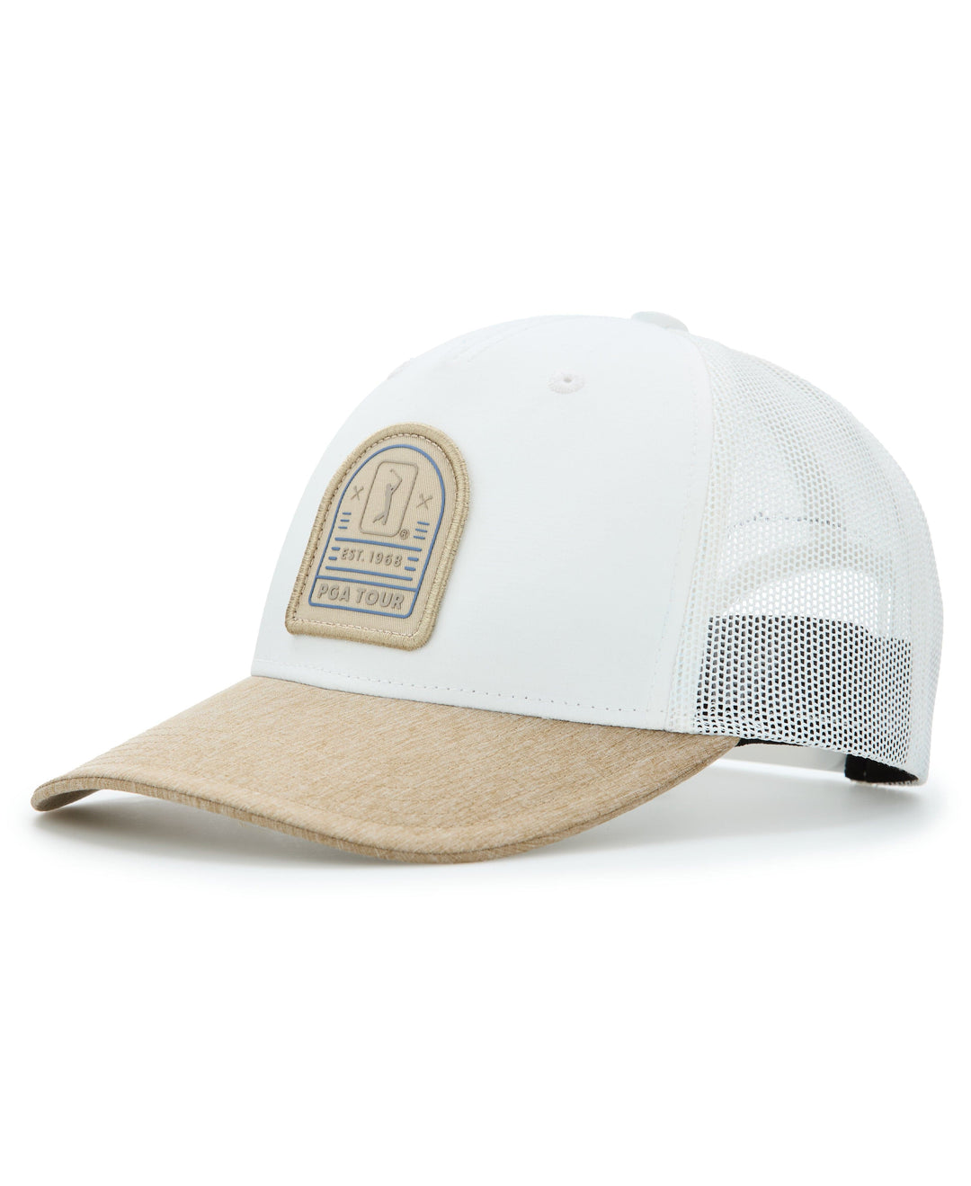 Mesh Back Golf Trucker Cap (Bright White) 