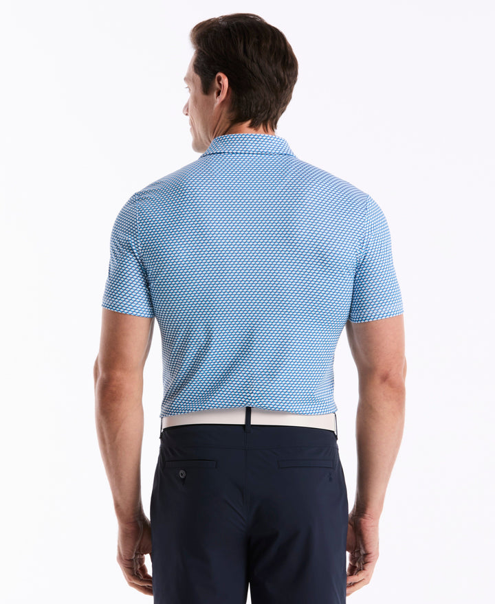 Archive's Micro Geo Golf Polo (Malibu Blue) 