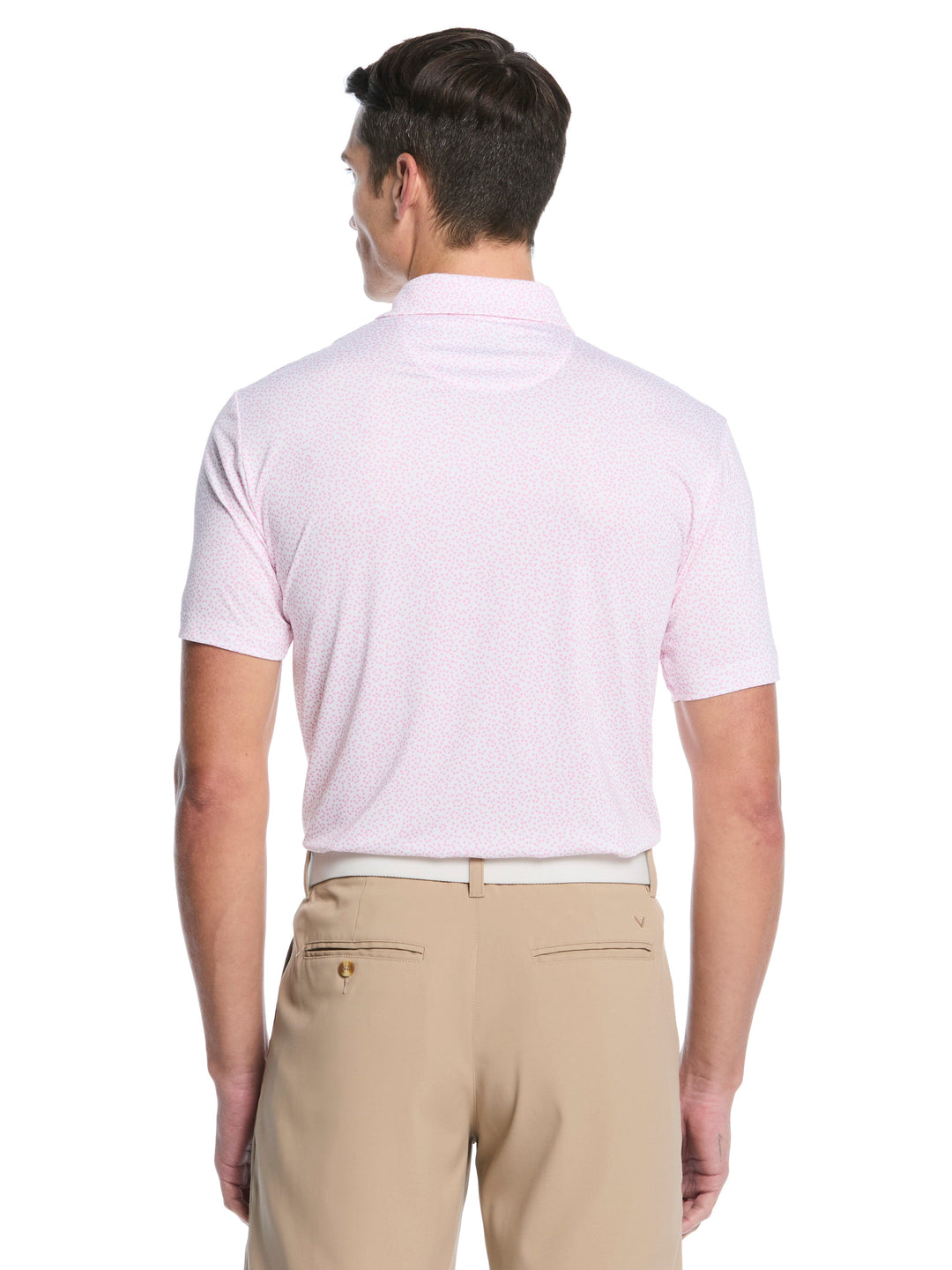 Men's Micro Hearts Print Polo