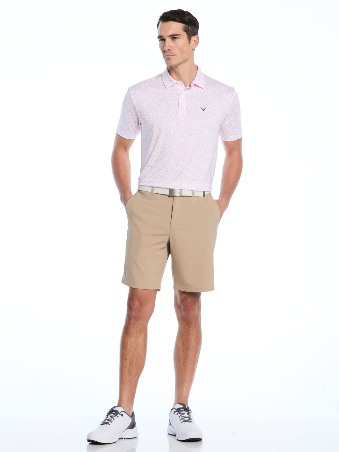 Men's Micro Hearts Print Polo