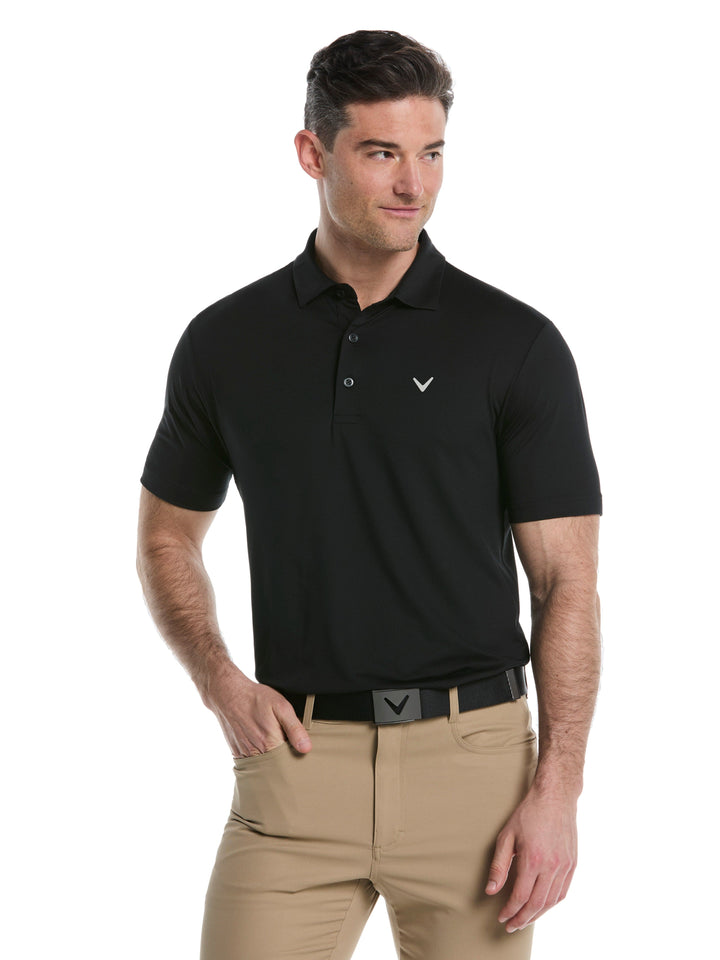 Men's Micro Hex Golf Polo
