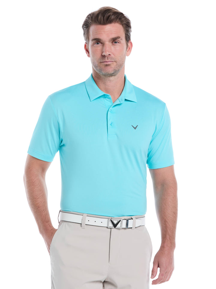Men's Micro Hex Golf Polo