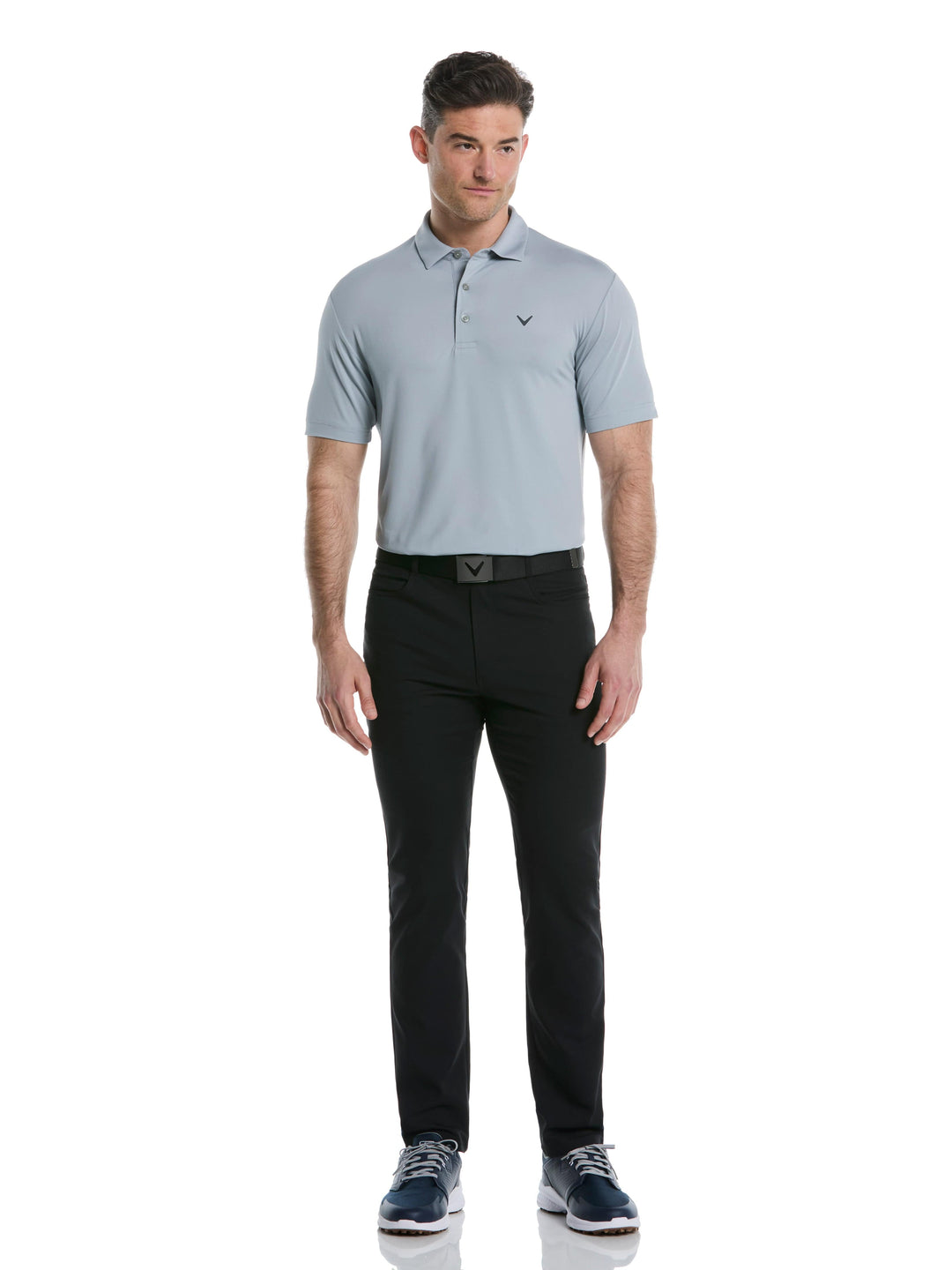 Men's Micro Hex Golf Polo
