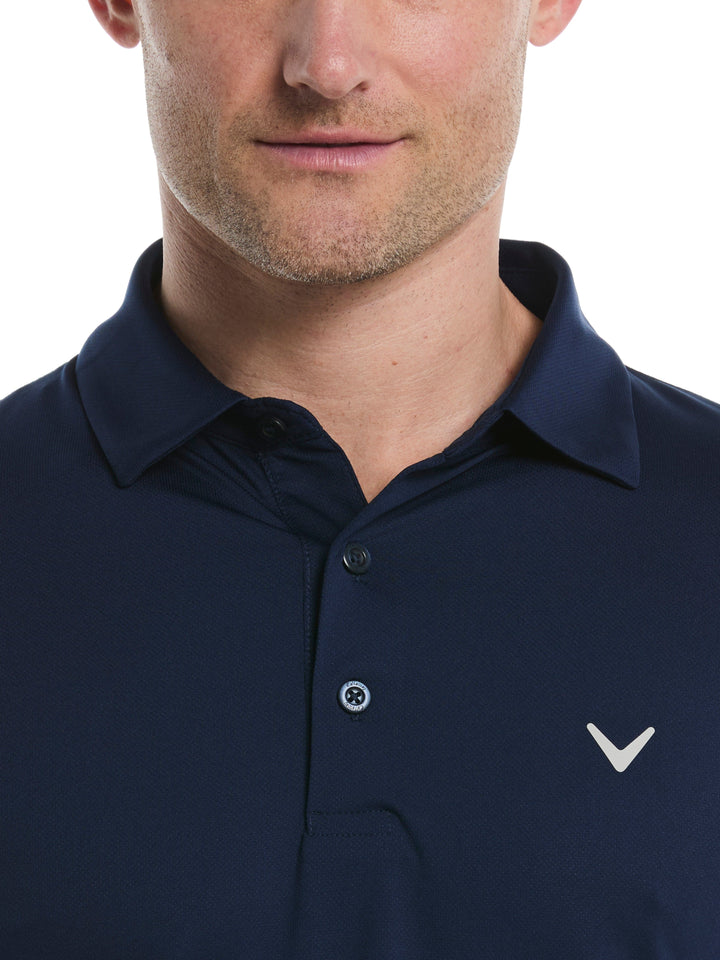 Men's Micro Hex Golf Polo