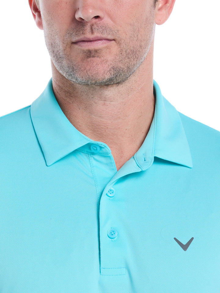 Men's Micro Hex Golf Polo