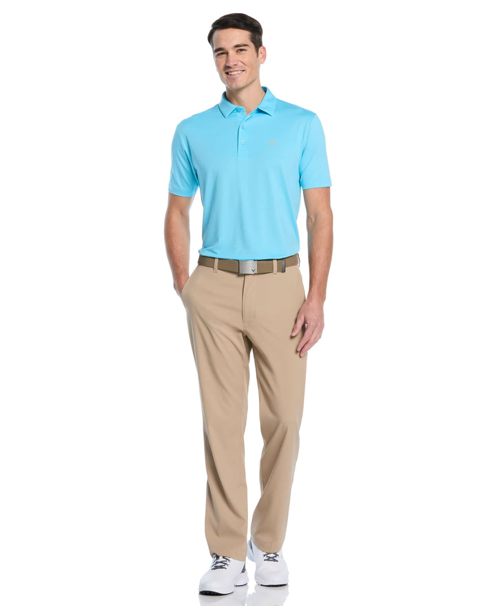 Micro Hex Golf Polo Shirt (Blue Grotto) 