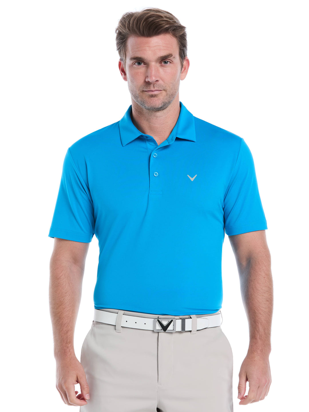 Men's Micro Hex Golf Polo Shirt