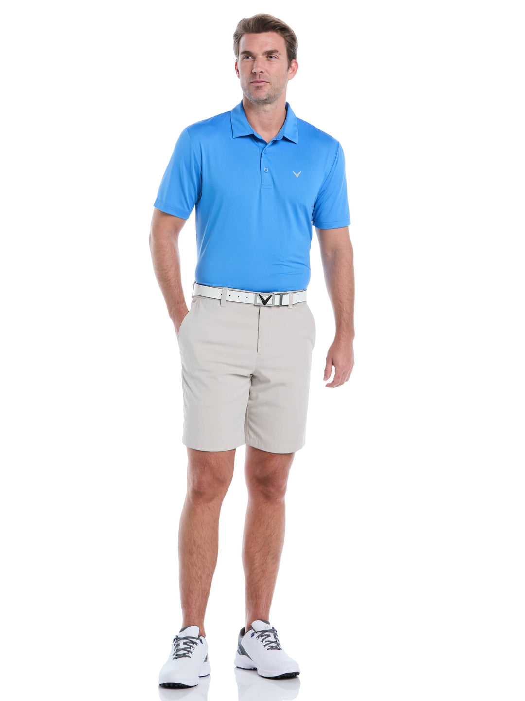 Men's Micro Hex Golf Polo Shirt