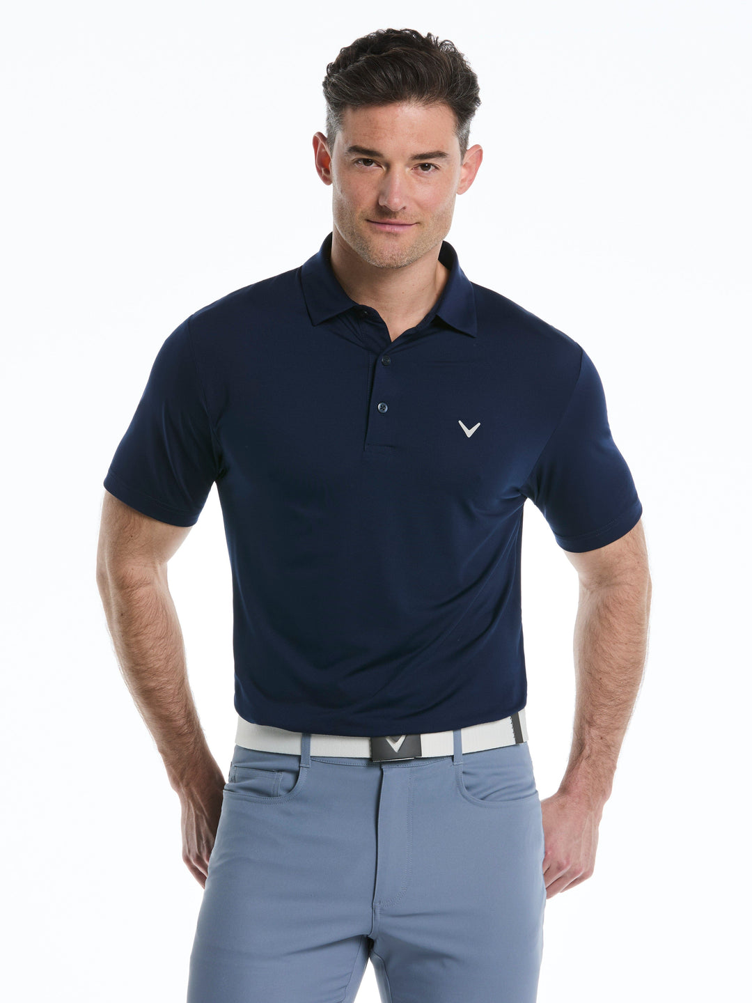 Men's Micro Hex Golf Polo Shirt