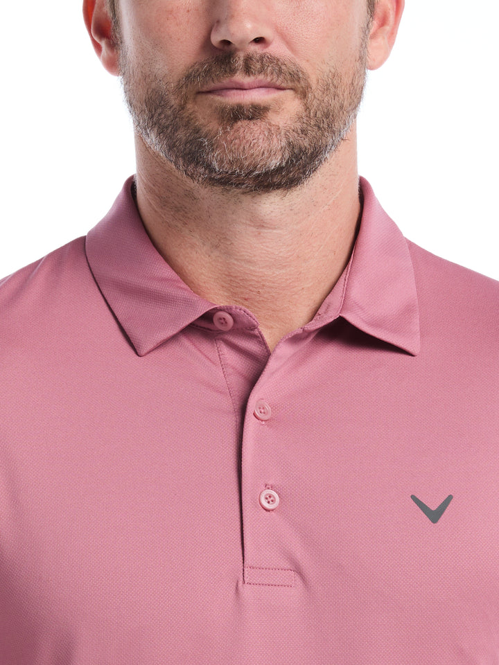 Men's Micro Hex Golf Polo Shirt