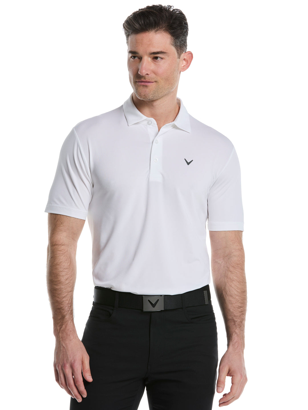 Men's Micro Hex Golf Polo