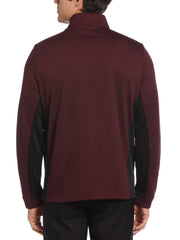 Micro Jacquard Quarter Zip Golf Jacket (Fig) 