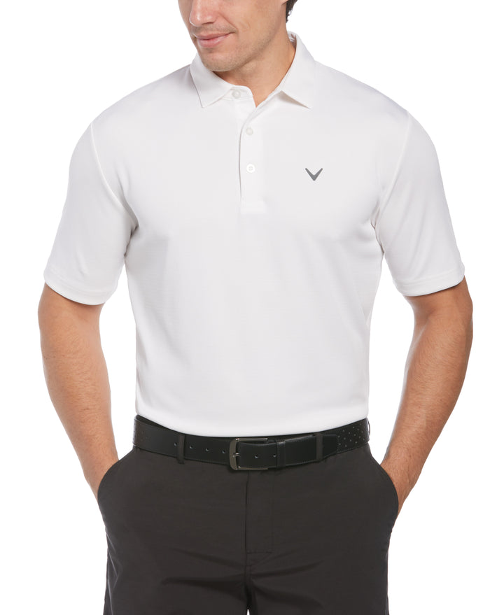 MicroTexture Golf Polo (Bright White) 