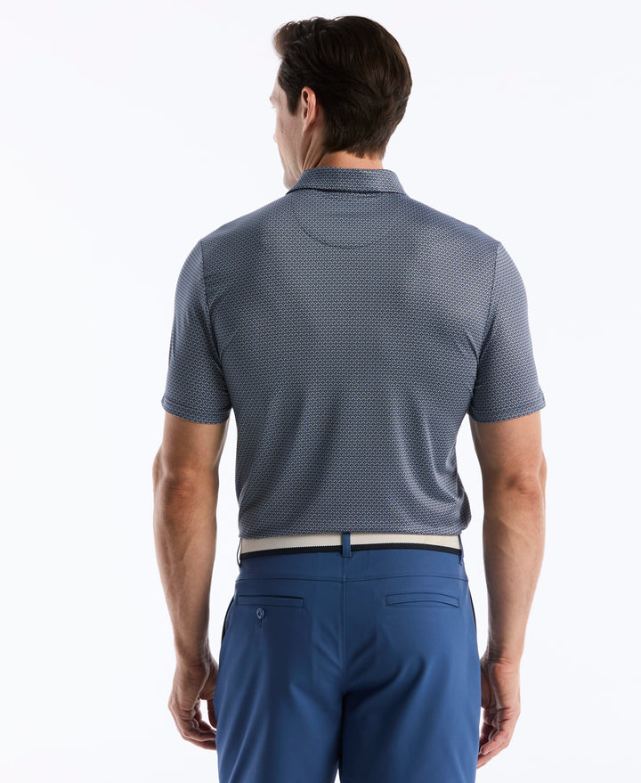 Mid Century Geo Golf Polo (Black Iris) 