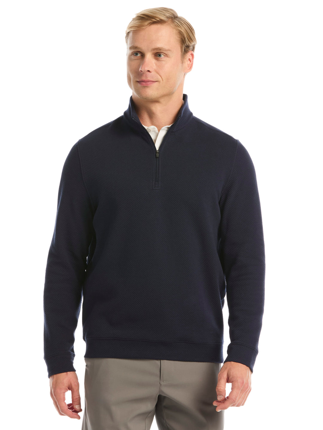 Men's Midweight Argyle Quarter Zip