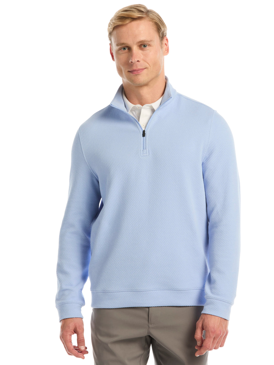 Men's Midweight Argyle Quarter Zip