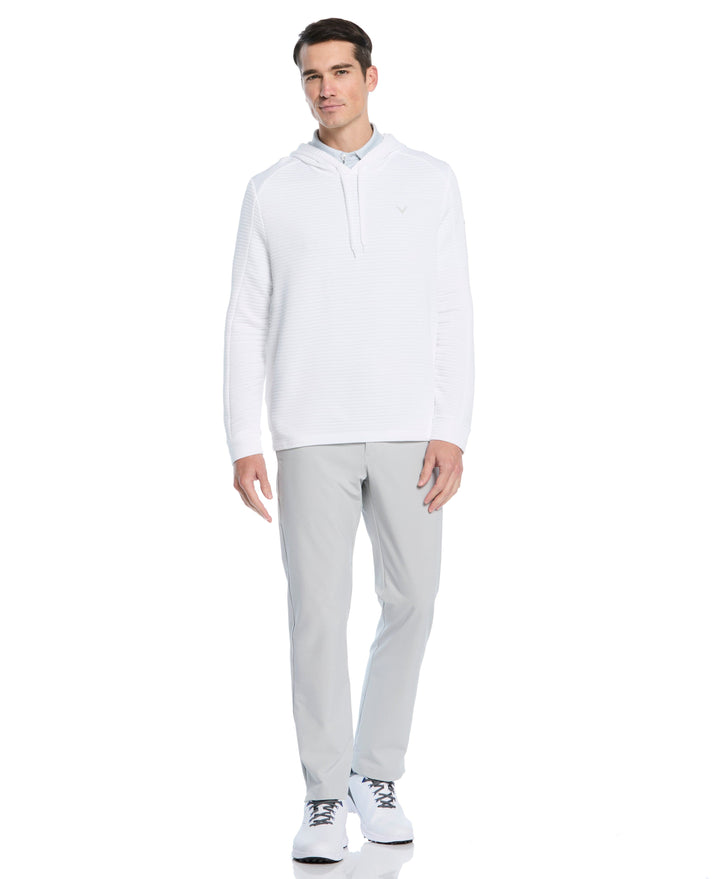 Men's Midweight Ottoman Golf Pullover Hoodie (Bright White) 