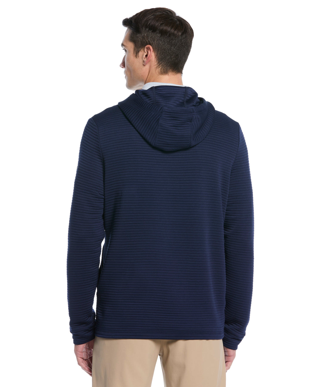 Men's Midweight Ottoman Golf Pullover Hoodie (Peacoat) 