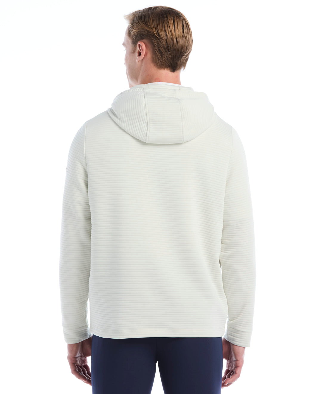 Men's Midweight Ottoman Golf Pullover Hoodie (White Onyx) 