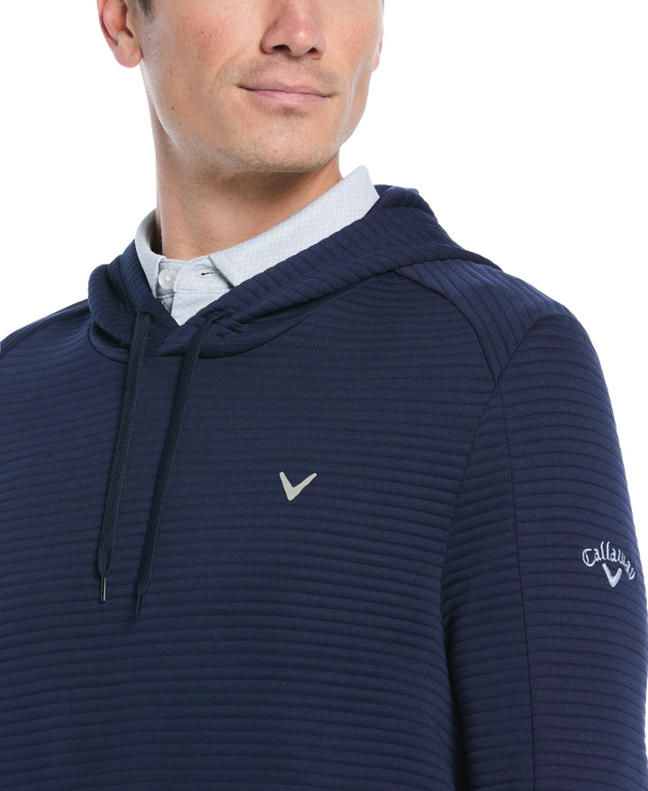 Men's Midweight Ottoman Golf Pullover Hoodie (Peacoat) 
