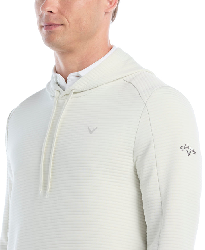 Men's Midweight Ottoman Golf Pullover Hoodie (White Onyx) 
