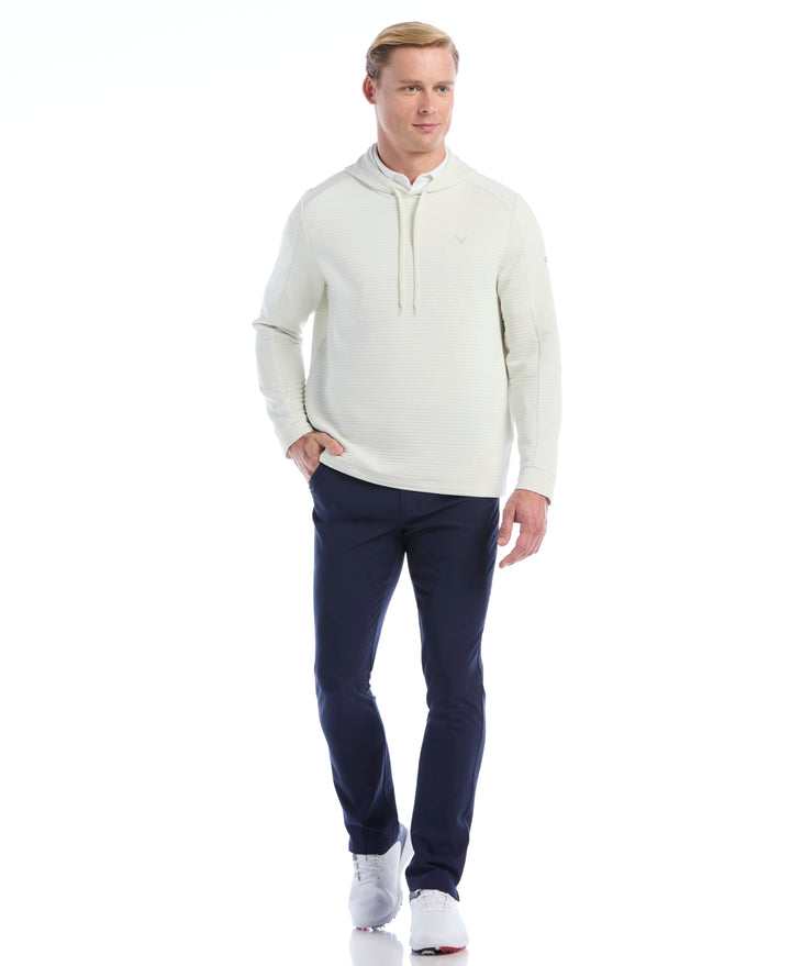 Men's Midweight Ottoman Golf Pullover Hoodie (White Onyx) 