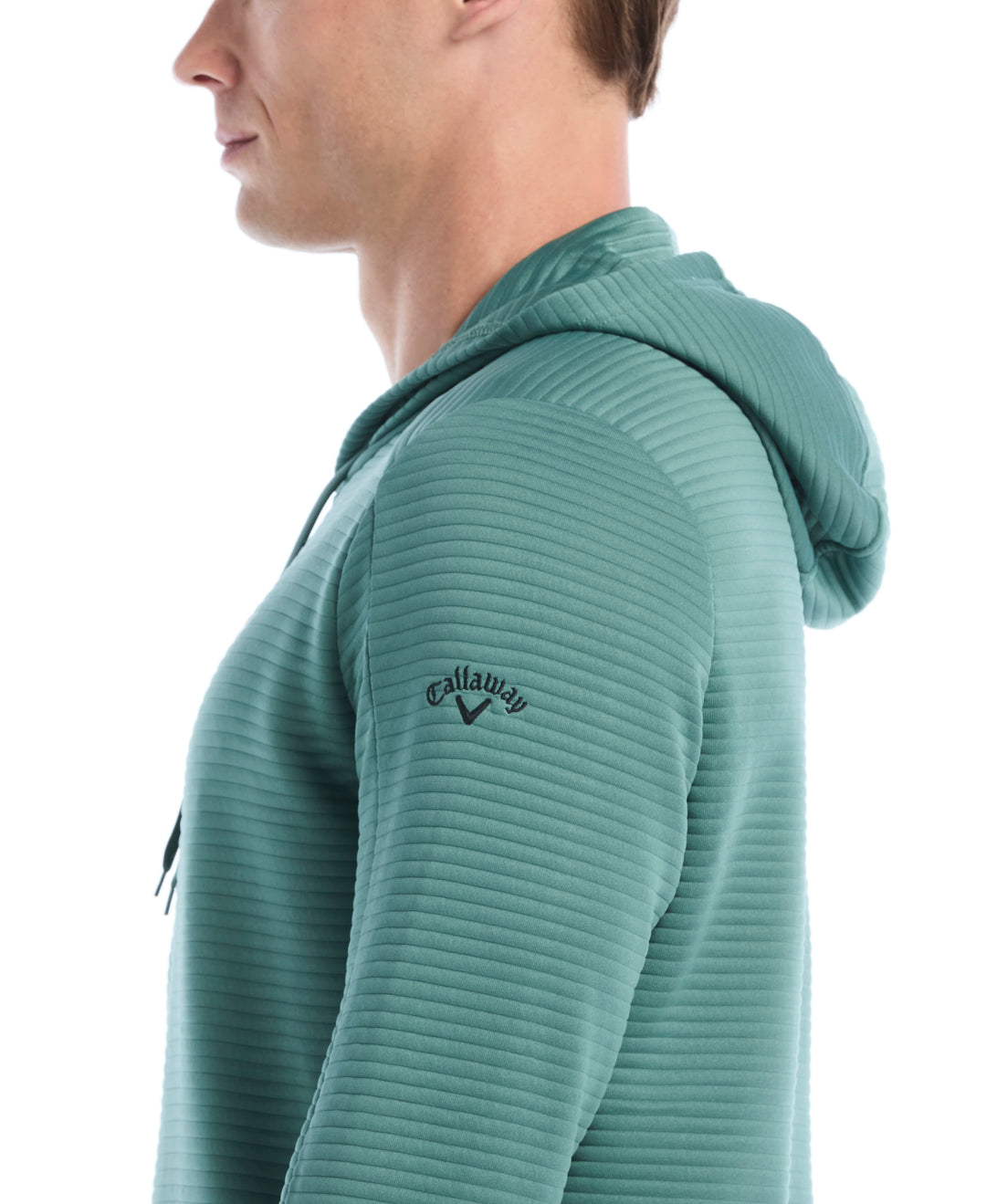Men's Midweight Ottoman Golf Pullover Hoodie (Training Sage) 