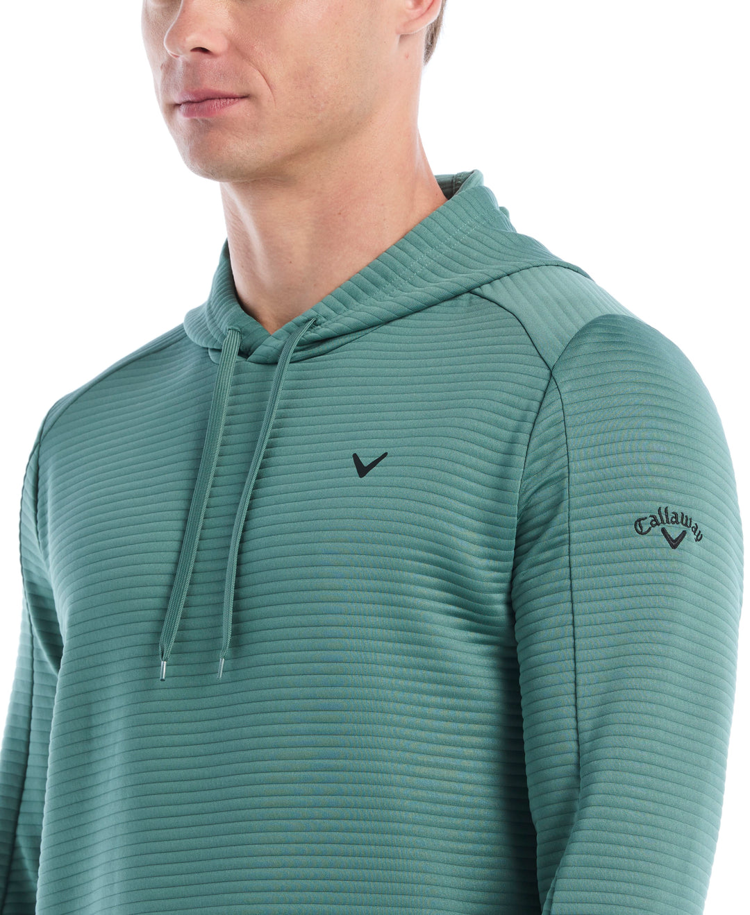 Men's Midweight Ottoman Golf Pullover Hoodie (Training Sage) 