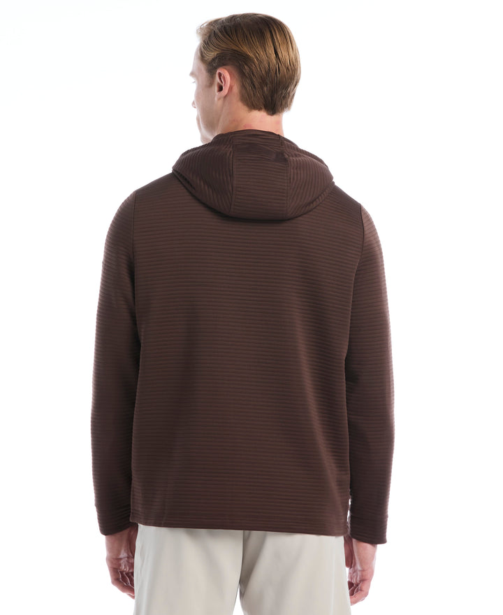 Men's Midweight Ottoman Golf Pullover Hoodie (Hot Fudge) 