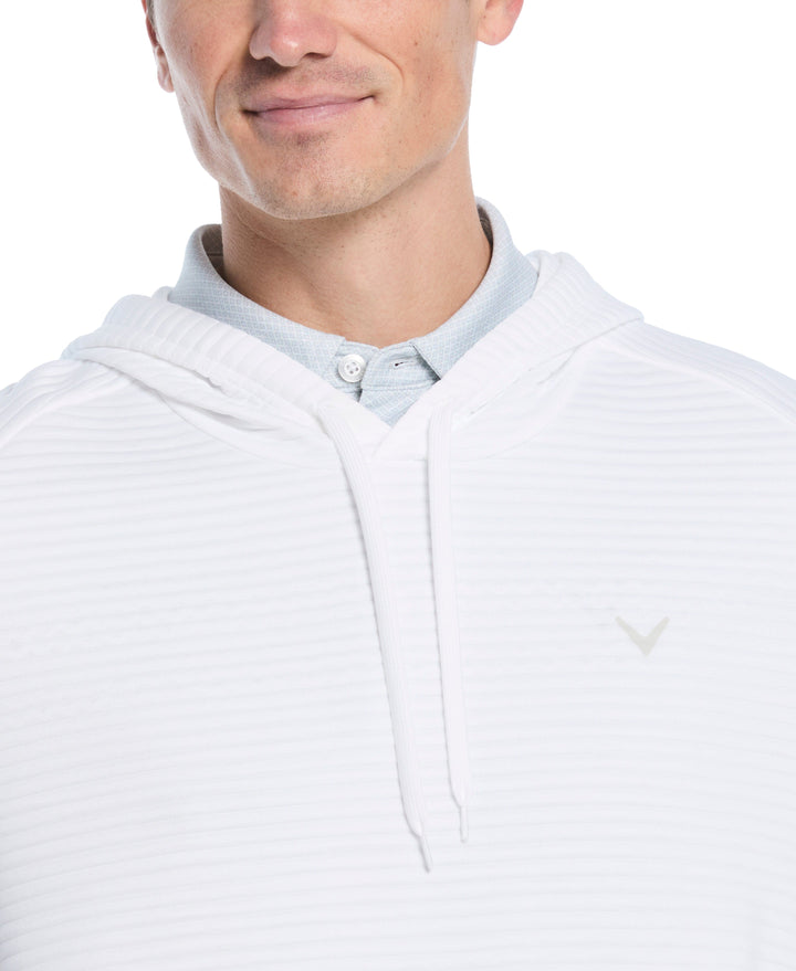 Men's Midweight Ottoman Golf Pullover Hoodie (Bright White) 