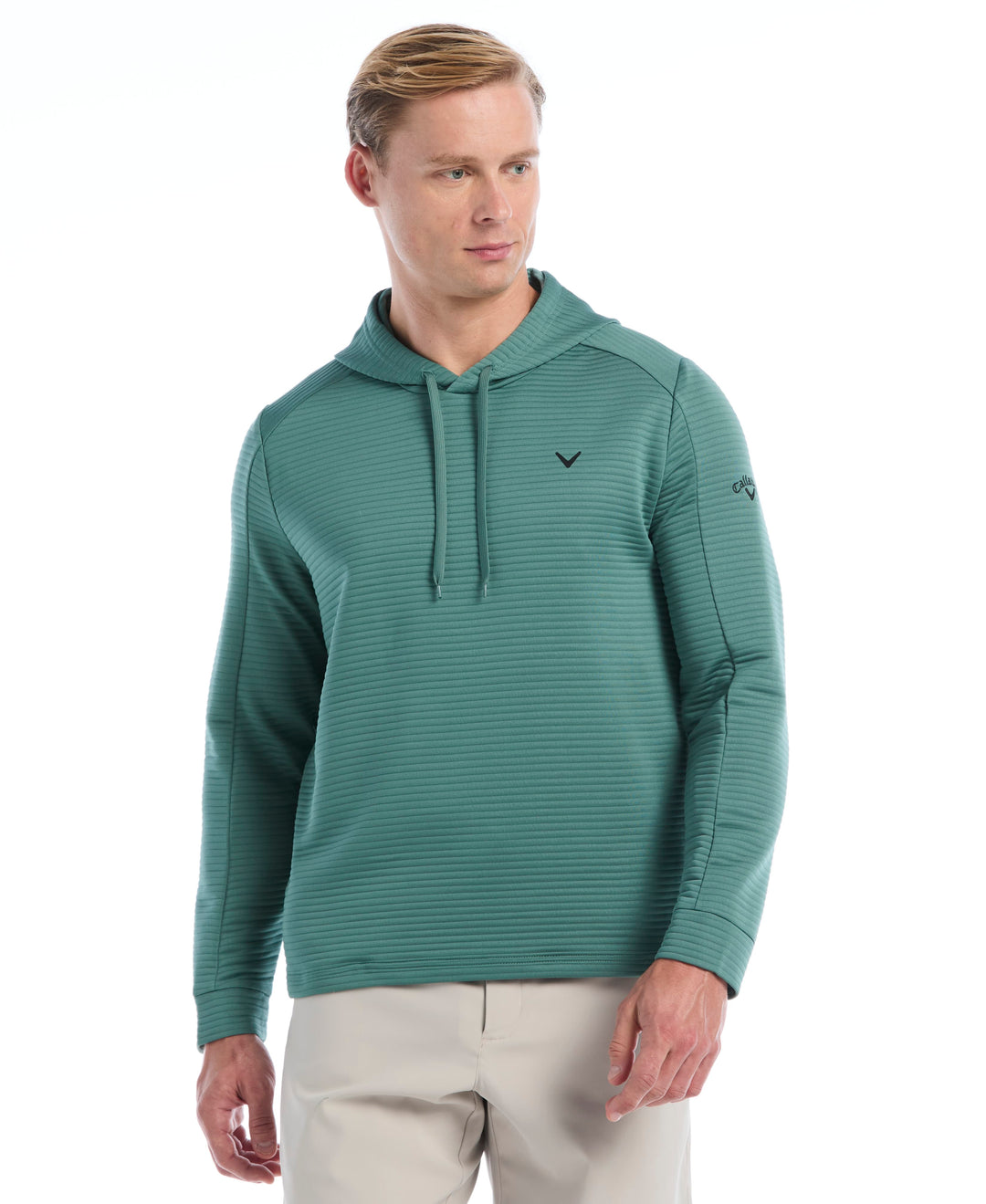 Men's Midweight Ottoman Golf Pullover Hoodie (Training Sage) 