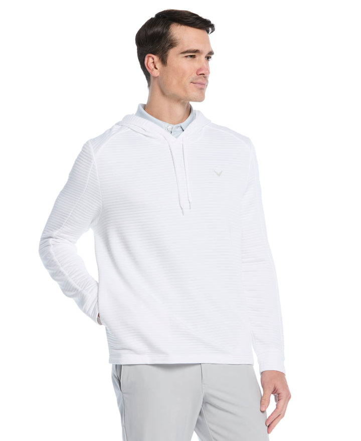 Men's Midweight Ottoman Golf Pullover Hoodie (Bright White) 