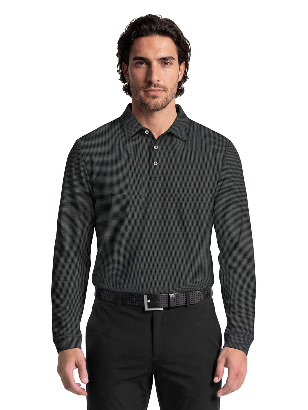 Men's Mini Diamond Jacquard Polo
