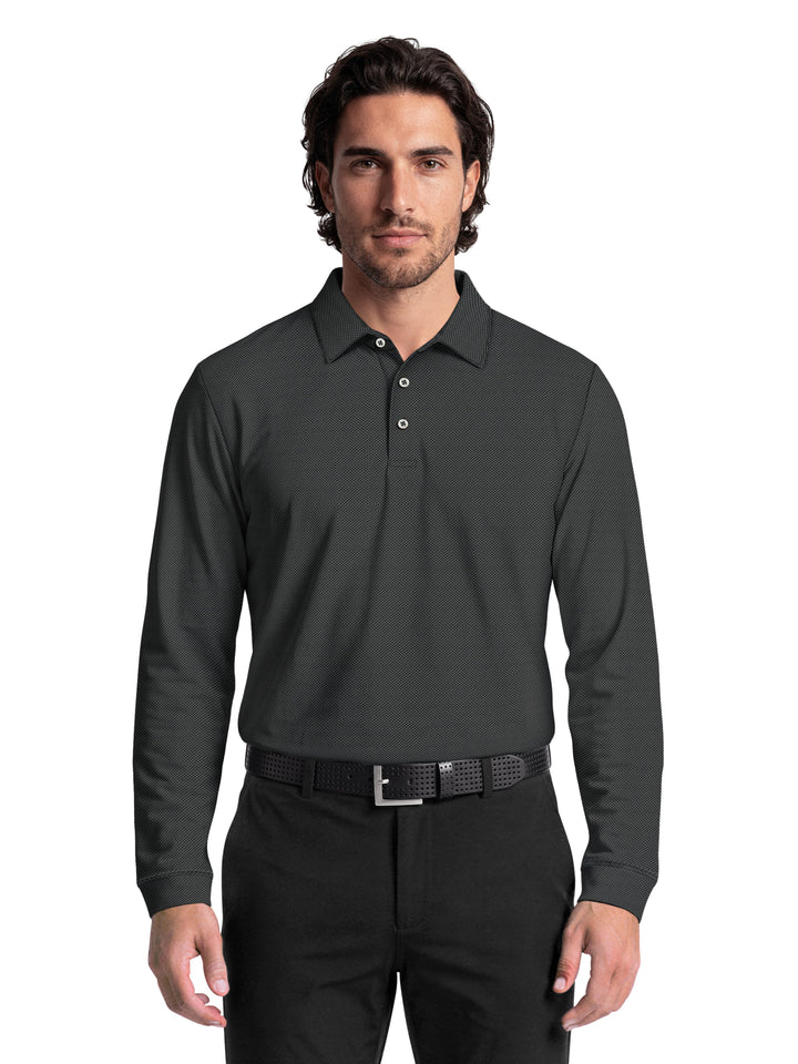 Men's Mini Diamond Jacquard Polo