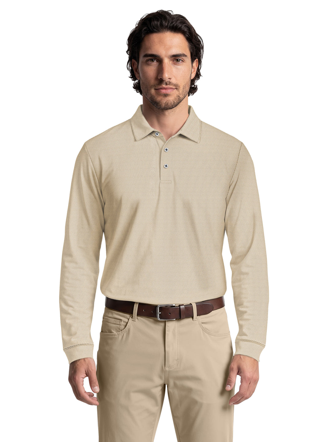 Men's Mini Diamond Jacquard Polo
