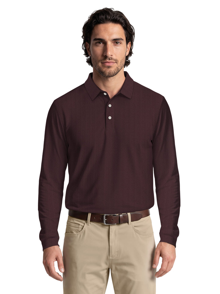 Men's Mini Diamond Jacquard Polo