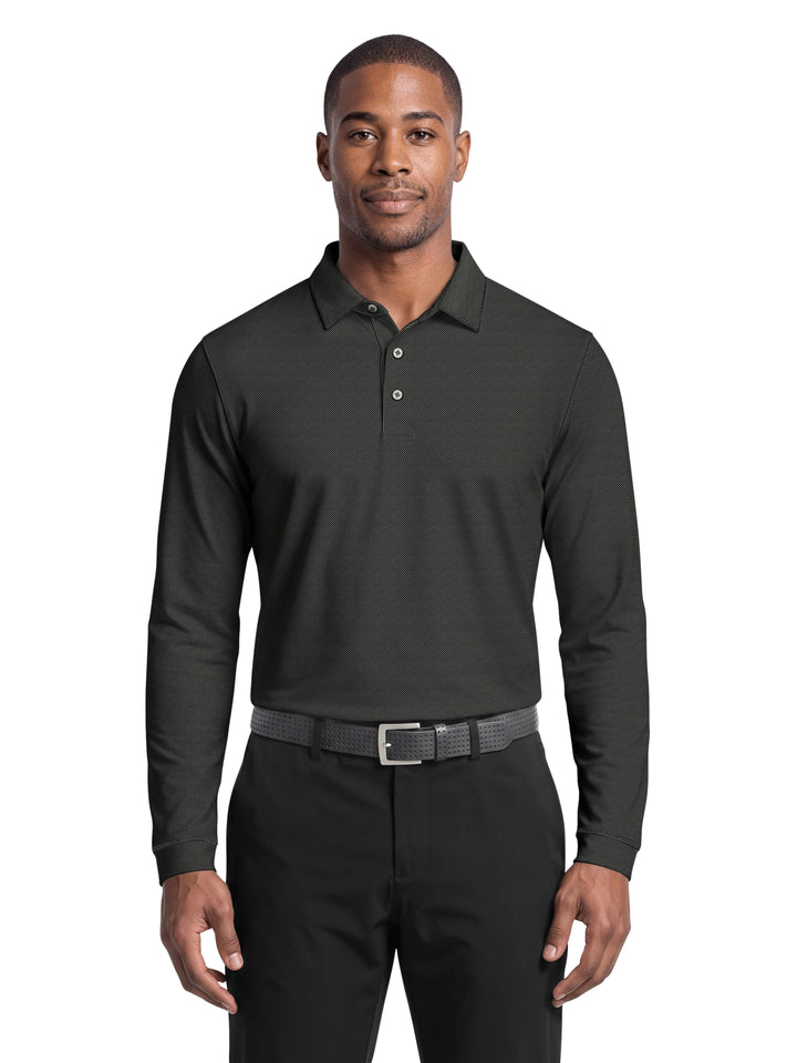 Men's Mini Diamond Jacquard Polo