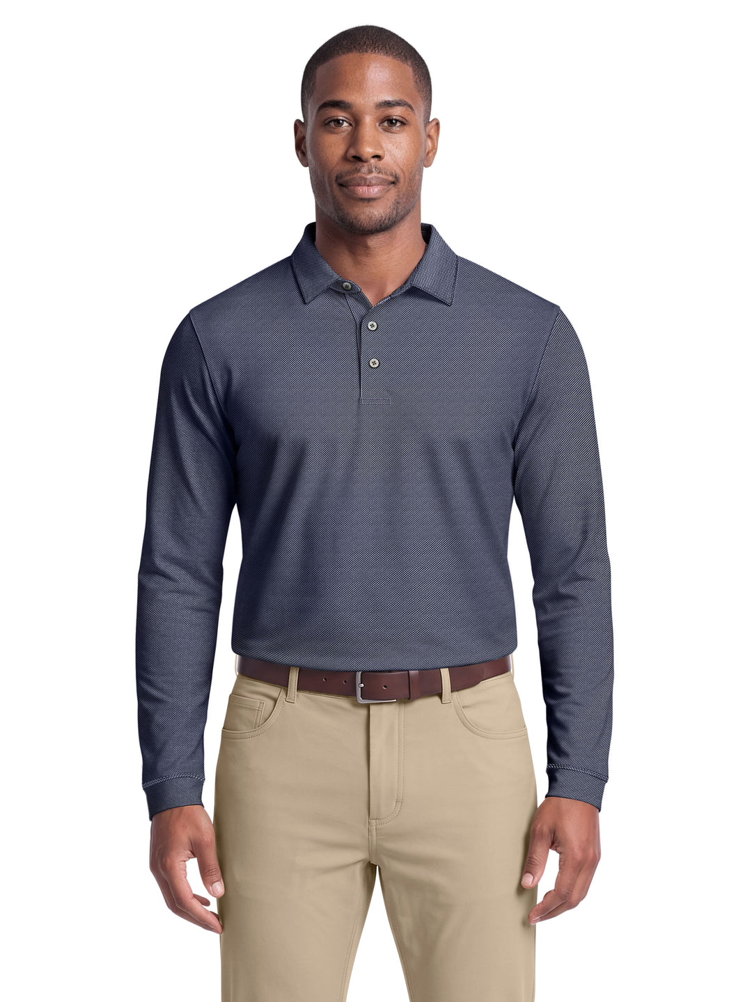 Men's Mini Diamond Jacquard Polo