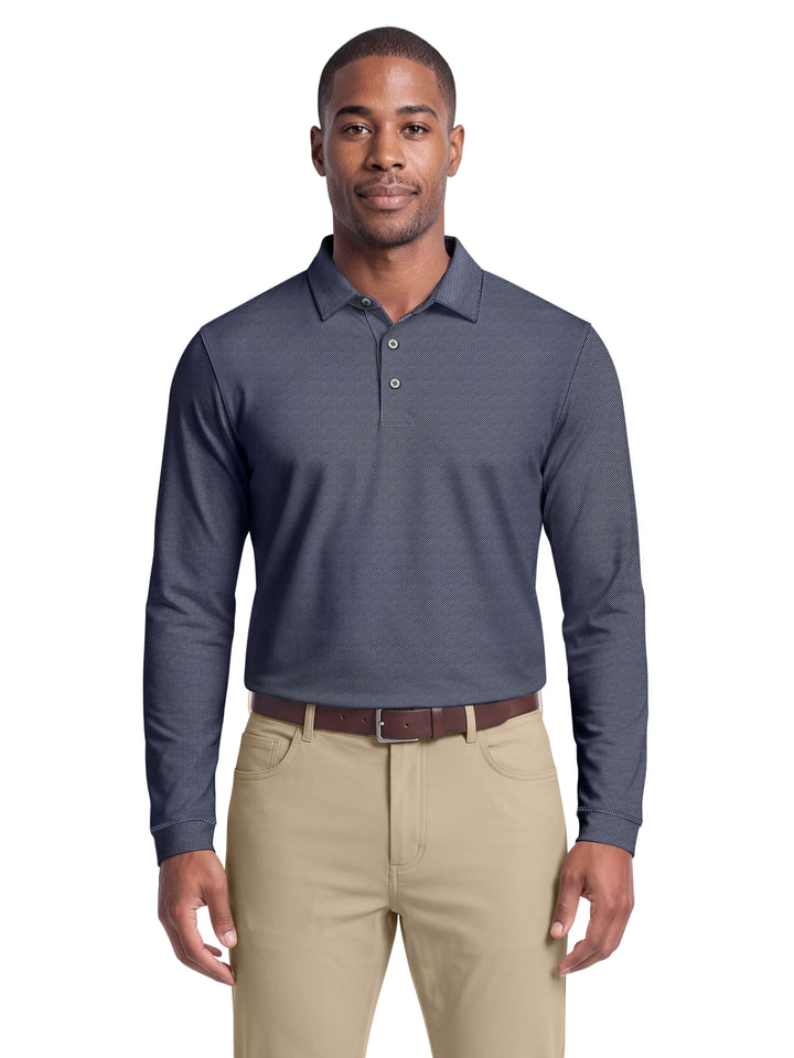 Men's Mini Diamond Jacquard Polo