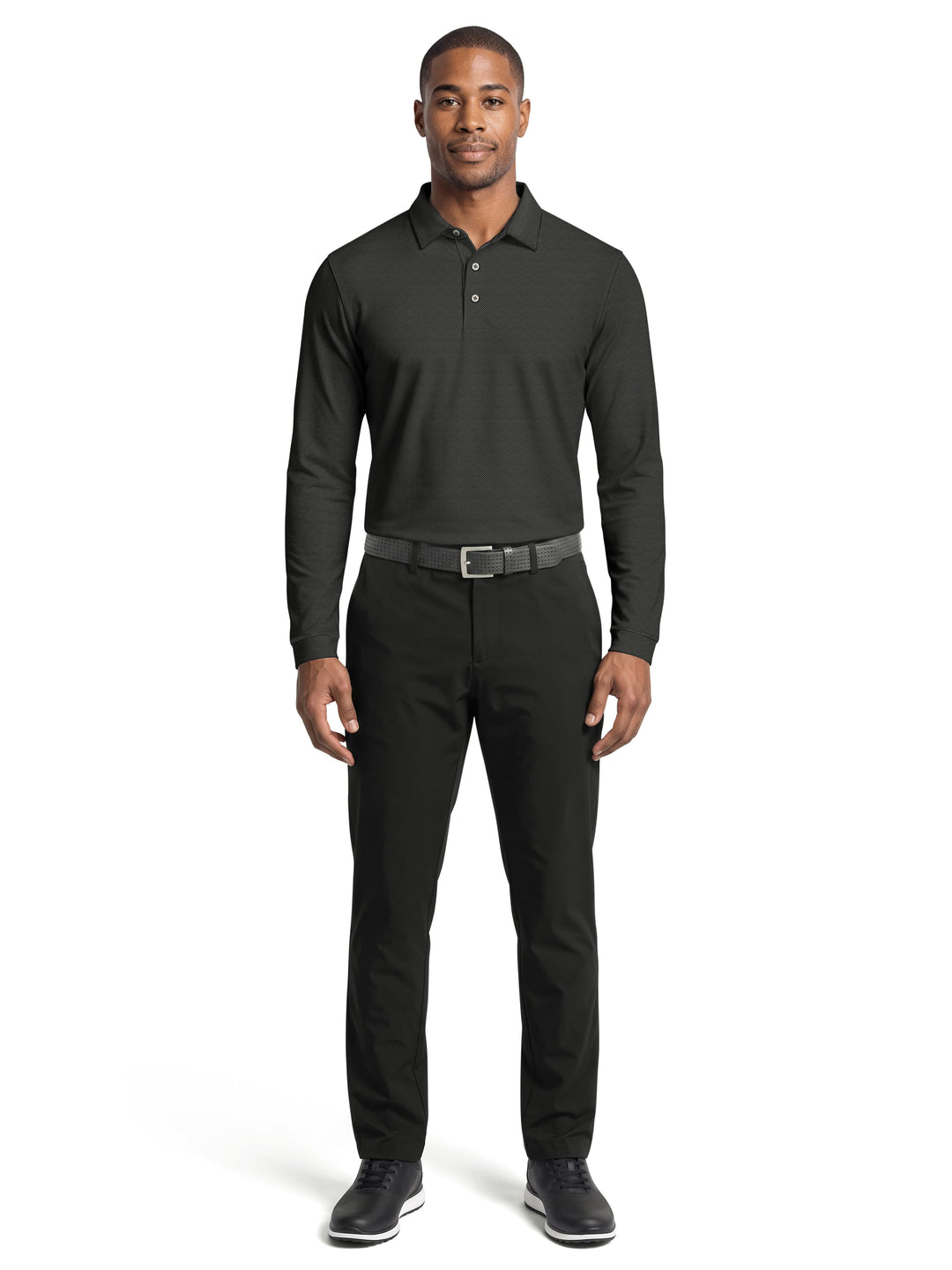 Men's Mini Diamond Jacquard Polo