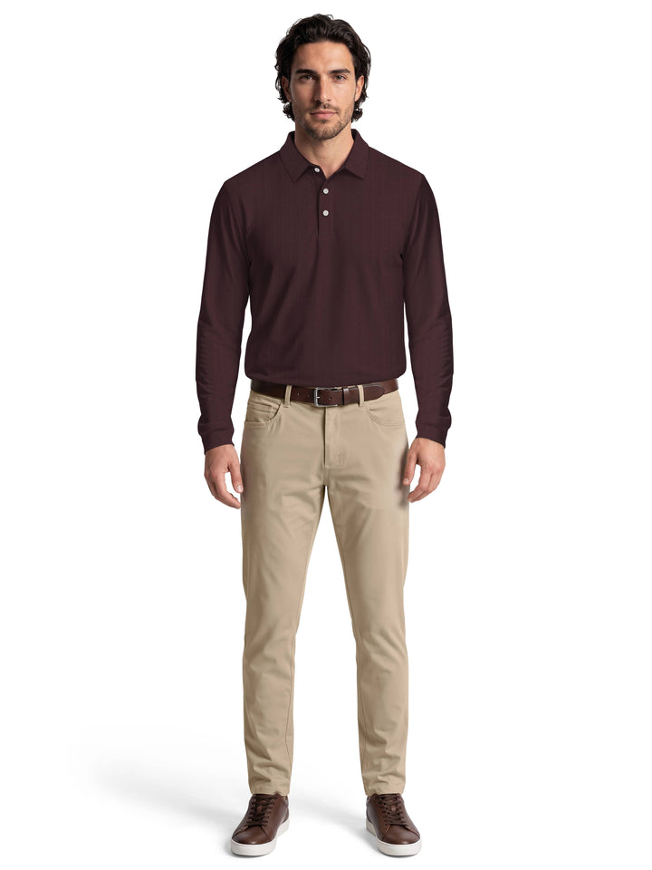 Men's Mini Diamond Jacquard Polo