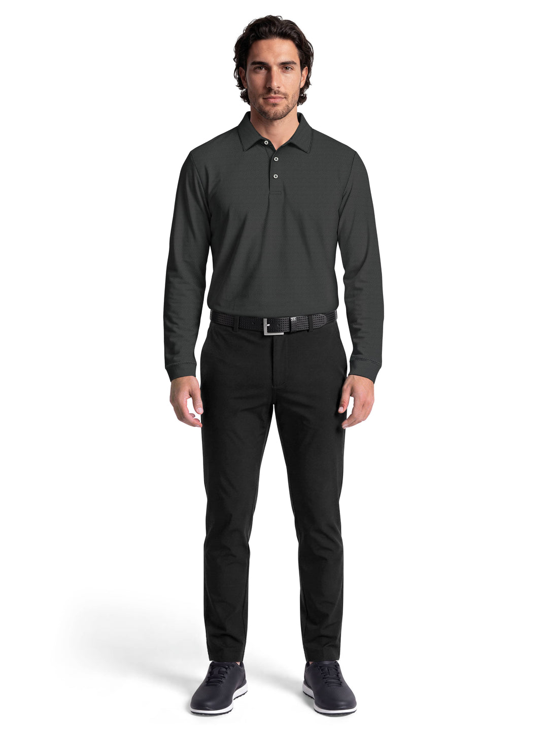 Men's Mini Diamond Jacquard Polo