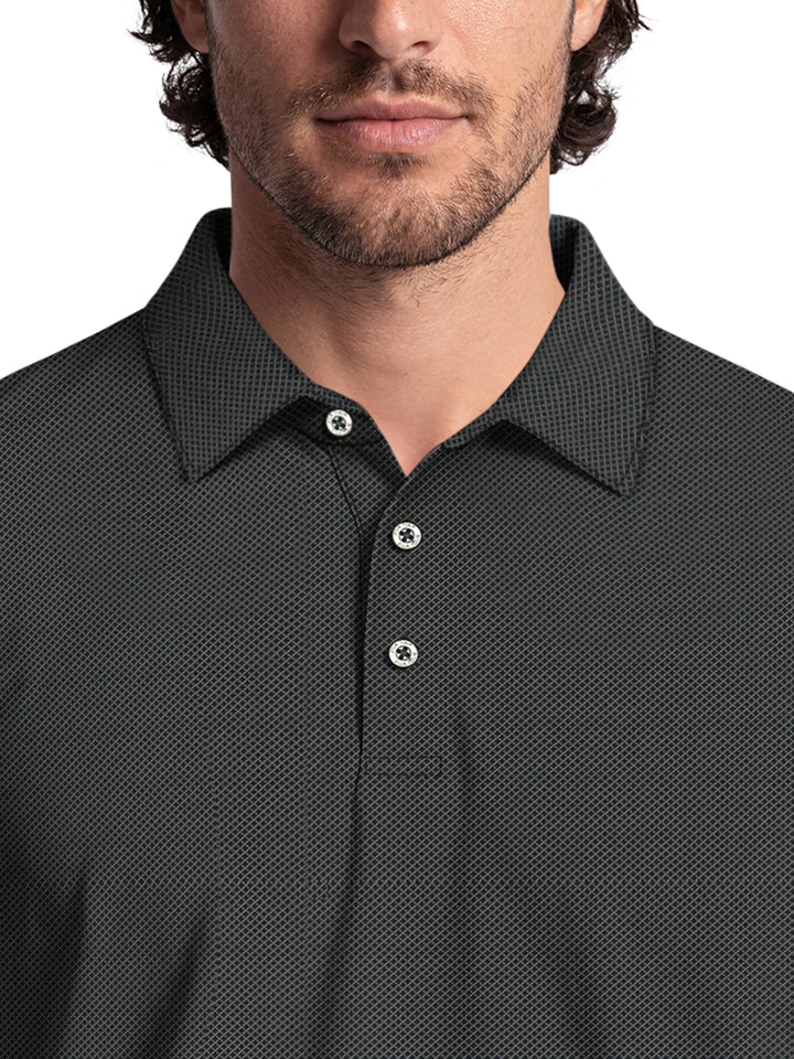 Men's Mini Diamond Jacquard Polo