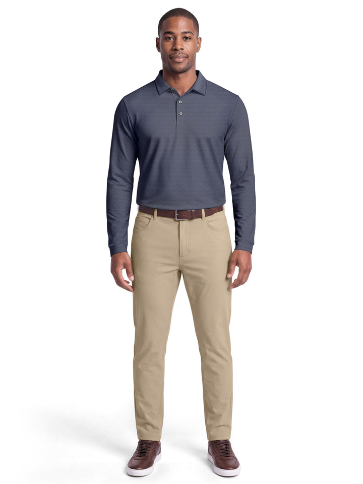 Men's Mini Diamond Jacquard Polo