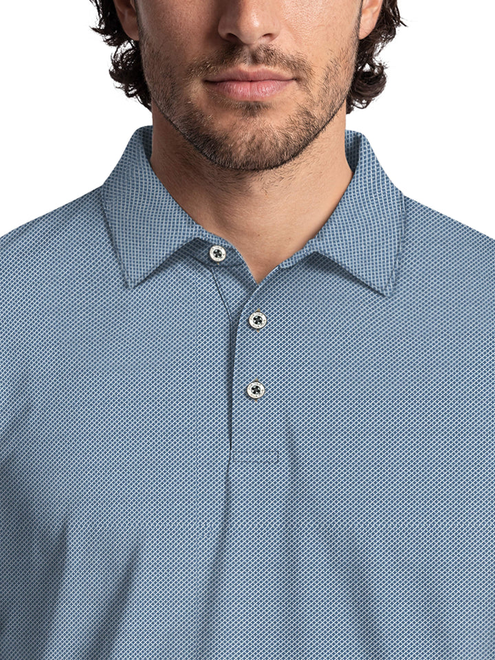 Men's Mini Diamond Jacquard Polo