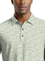 Men's Mini Foliage Heather Printed Polo